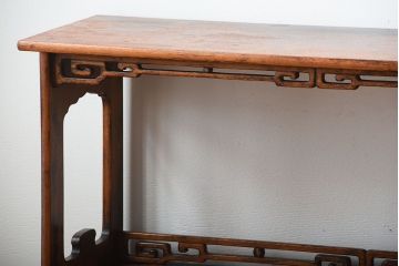 アンティーク家具　古民具・骨董　戸棚付き!オリエンタルな飾り棚