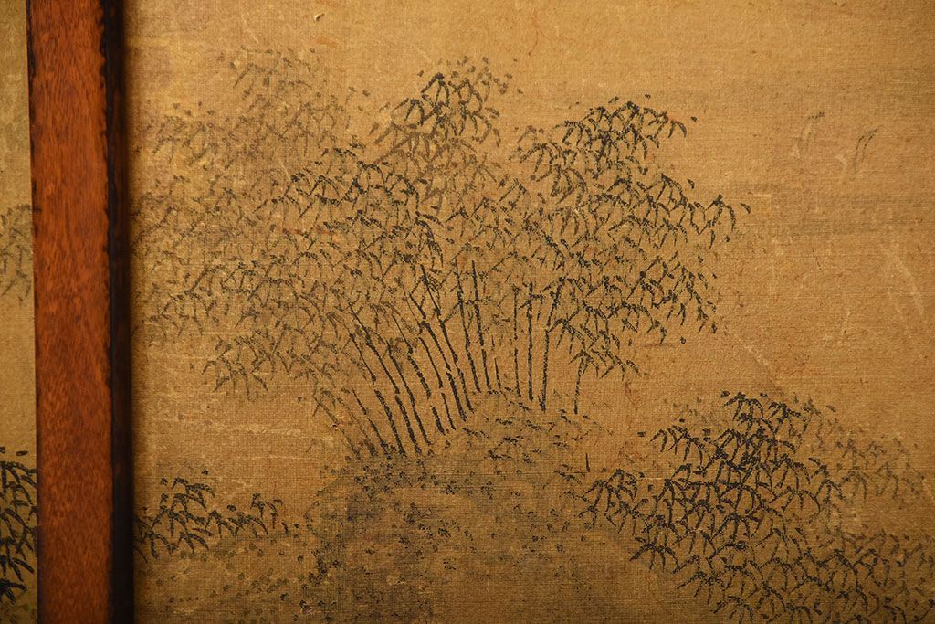 アンティーク家具　古民具・骨董　戸棚付き!オリエンタルな飾り棚