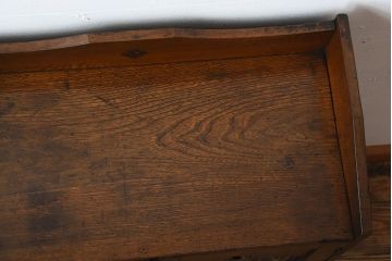 レトロ家具　昭和レトロ　引き出し2杯付き!古い栓材の小ぶりな本箱