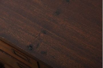 アンティーク家具　和製アンティーク　ネームプレート付き!12杯引き出しのローボード(テレビボード)