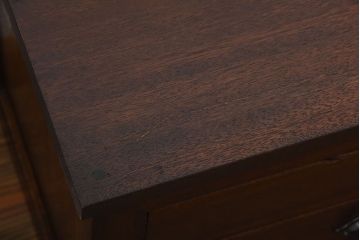 アンティーク家具　和製アンティーク　ネームプレート付き!12杯引き出しのローボード(テレビボード)