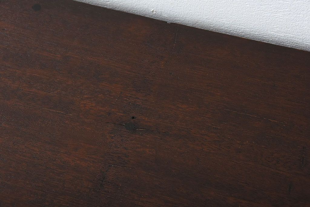 アンティーク家具　和製アンティーク　ネームプレート付き!12杯引き出しのローボード(テレビボード)