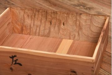 アンティーク家具　和製アンティーク　結霜ガラス入り!欅の無垢材の収納棚