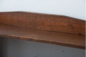 レトロ家具　昭和レトロ　古い栓材の楔式アンティーク本棚(飾り棚)