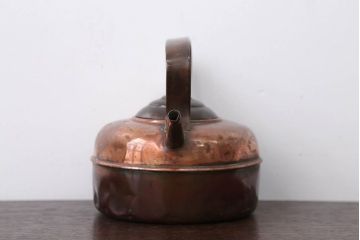 アンティーク雑貨　イギリスアンティーク　銅製のレトロなケトル(やかん)