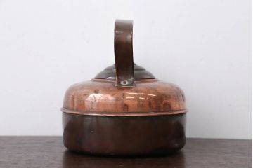 アンティーク雑貨　イギリスアンティーク　銅製のレトロなケトル(やかん)