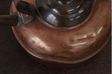 アンティーク雑貨　イギリスアンティーク　銅製のレトロなケトル(やかん)