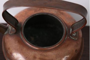 アンティーク雑貨　イギリスアンティーク　銅製のレトロなケトル(やかん)