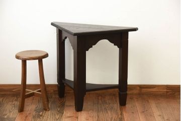 アンティーク雑貨　和製アンティーク　使い方自由自在!コーナーテーブル(4)