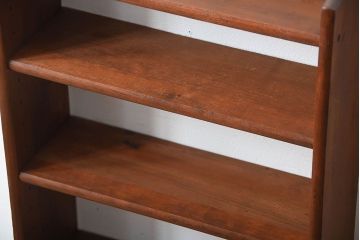 アンティーク家具　イギリスアンティーク　シンプルな古い木製のウォールラック(壁掛け飾り棚)