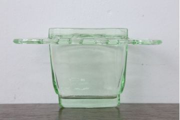 アンティーク雑貨　イギリスアンティーク　デプレッショングラスの大きな花瓶