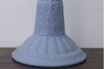 アンティーク雑貨　イギリスアンティーク　Wedgwood(ウェッジウッド)・ジャスパー・キャンドルホルダーペアセット