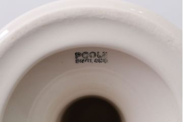 アンティーク雑貨　イギリスアンティーク　POOLE Pottery(プール・ポッタリー)のキャンドルスタンドペアセット