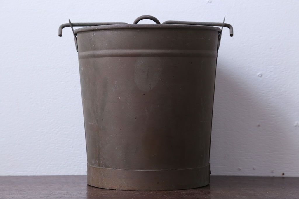 アンティーク雑貨　アンティーク　古い銅製のバケツ