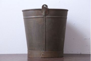 アンティーク雑貨　アンティーク　古い銅製のバケツ