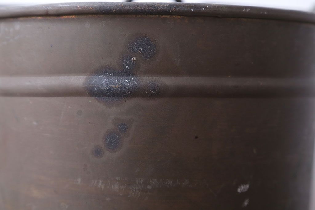 アンティーク雑貨　アンティーク　古い銅製のバケツ