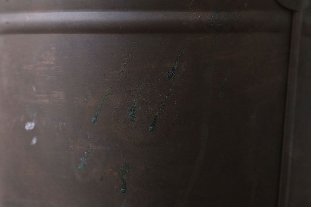 アンティーク雑貨　アンティーク　古い銅製のバケツ