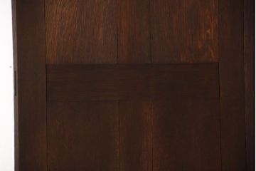 イギリスアンティーク　重厚なオーク材の優美な扉(ドア)(2)