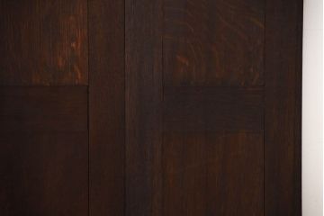 イギリスアンティーク　重厚なオーク材の優美な扉(ドア)(2)