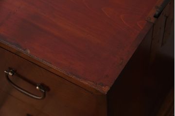 アンティーク家具　和製アンティーク　前面欅材!杢目の美しいシンプルな衣装箪笥