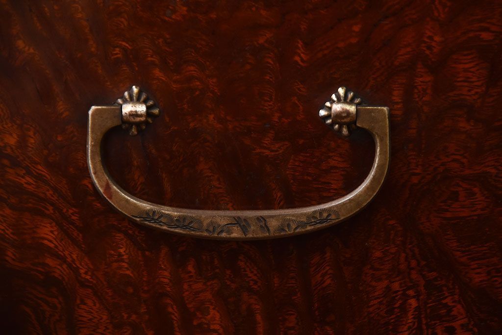 アンティーク家具　和製アンティーク　前面欅材!杢目の美しいシンプルな衣装箪笥