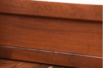 古民具・骨董　鏡板欅材のアンティーク引き戸2枚セット(1)