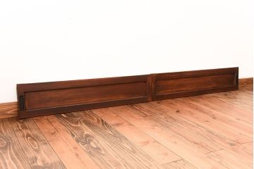 古民具・骨董　鏡板欅材のアンティーク引き戸2枚セット(2)