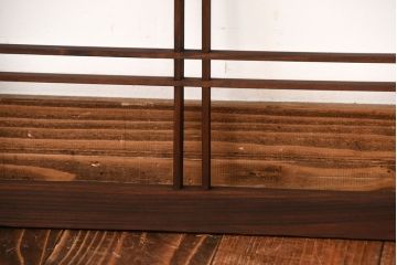 古民具・骨董　古い木のアンティーク格子戸4枚セット