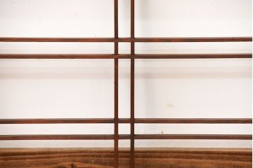 古民具・骨董　古い木のアンティーク格子戸3枚セット