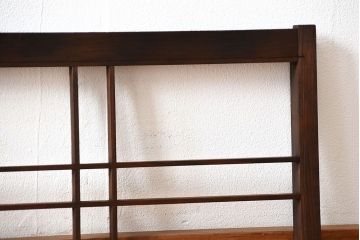 古民具・骨董　古い木のアンティーク格子戸2枚セット(1)