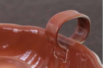 アンティーク雑貨　イギリスアンティーク　古いホーローのキャンドルスタンド2つセット