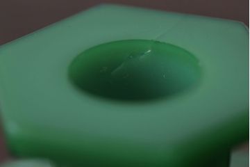 アンティーク雑貨　【H様ご成約済み・ご決済用】イギリスアンティーク　レトロでシンプルなガラス製キャンドルスタンドペアセット