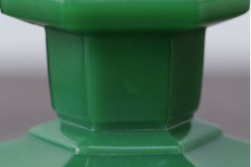 アンティーク雑貨　【H様ご成約済み・ご決済用】イギリスアンティーク　レトロでシンプルなガラス製キャンドルスタンドペアセット