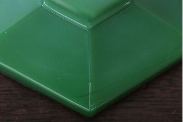 アンティーク雑貨　【H様ご成約済み・ご決済用】イギリスアンティーク　レトロでシンプルなガラス製キャンドルスタンドペアセット