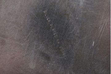 アンティーク雑貨　イギリスアンティーク　シルバープレート製キャンドルスタンド2つセット