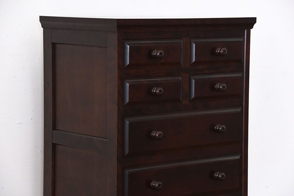 中古　北海道民芸家具　シンプルでシックなチェスト(定価約17万円)