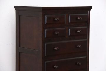 中古　北海道民芸家具　シンプルでシックなチェスト(定価約17万円)