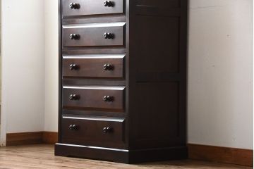 中古　北海道民芸家具　シンプルでシックなチェスト(定価約17万円)