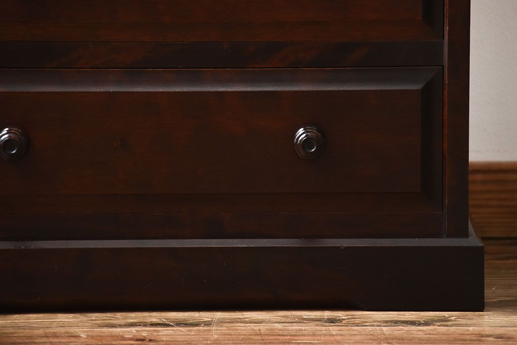 中古　北海道民芸家具　シンプルでシックなチェスト(定価約17万円)