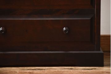 中古　北海道民芸家具　シンプルでシックなチェスト(定価約17万円)