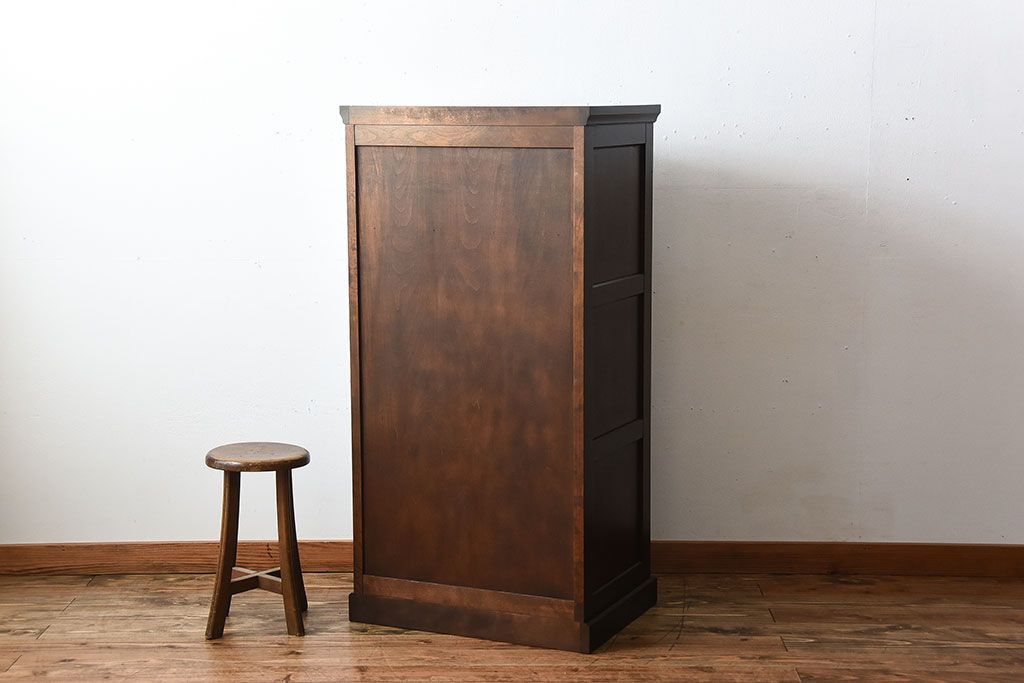 中古　北海道民芸家具　シンプルでシックなチェスト(定価約17万円)