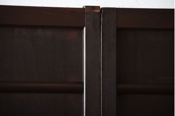 古民具・骨董　古い木製のアンティーク舞良戸3枚セット