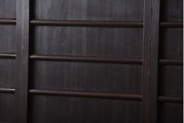 古民具・骨董　古い木製のアンティーク舞良戸3枚セット