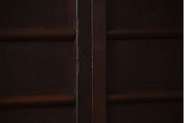 古民具・骨董　古い木製のアンティーク舞良戸3枚セット