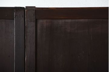 古民具・骨董　古い木製のアンティーク舞良戸3枚セット