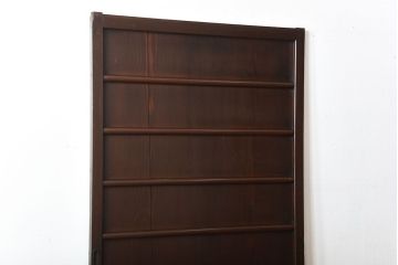 古民具・骨董　古い木製のアンティーク舞良戸(3)