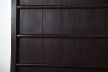 古民具・骨董　古い木製のアンティーク舞良戸(3)