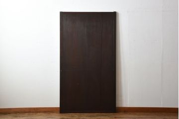 古民具・骨董　古い木製のアンティーク舞良戸(3)