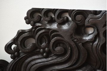 古民具・骨董　彫刻が素晴らしい!古い木製の欄間