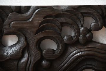 古民具・骨董　彫刻が素晴らしい!古い木製の欄間